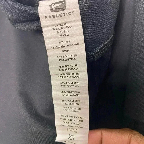 Fabletics Black Cropped Leggings - Picture 4 of 6